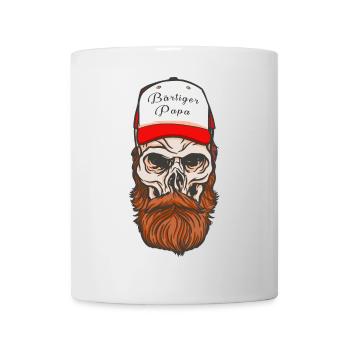 Papa barbu - Mug blanc - blanc - Devant