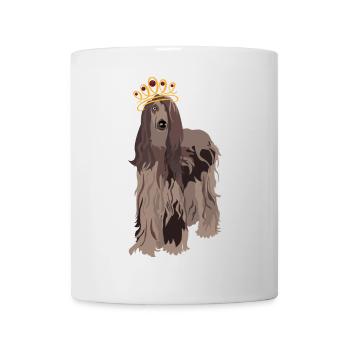 Majestic Dog with Crown - Mug - white - Front