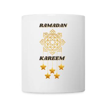 Ramadan Kareem Mandala Dorée - Mug blanc - blanc - Devant