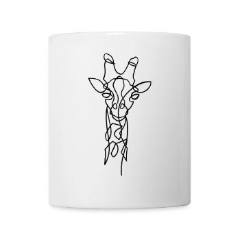 Sketch of the black giraffe - Mug - white - Front