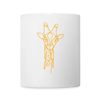 Skizze der Giraffe - Tasse - Weiß - Vorne