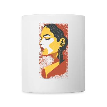 Portrait géométrique d’été - Mug blanc - blanc - Devant