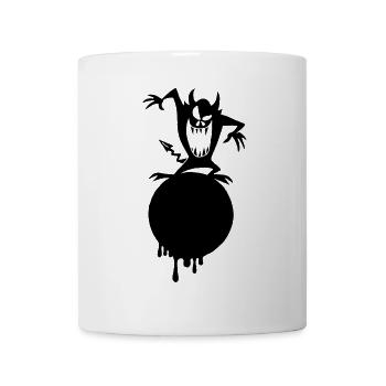 Das Monster auf dem schwarzen Planeten - Tasse - Weiß - Vorne