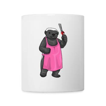 Barre à cheveux Badger Hairdresser - Mug blanc - blanc - Devant