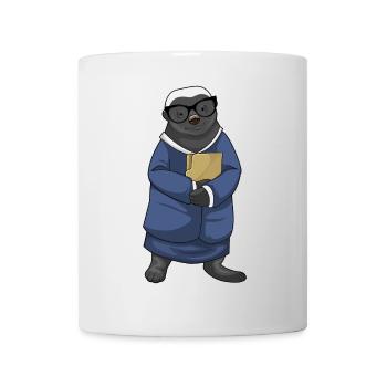 Dachs Sekretärin Ordner Büro - Tasse - Weiß - Vorne