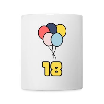 18. 18 YEARS OLD. 18th ANNIVERSARY. BIRTHDAY 18 YEARS. - Mug - white - Front