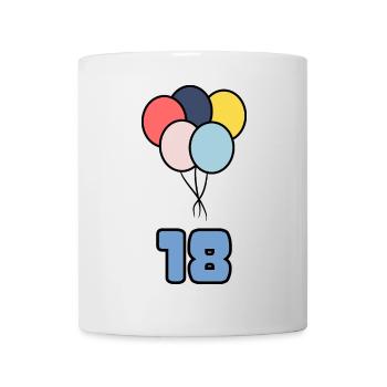 18. 18 JAHRE ALT. 18-JÄHRIGES JUBILÄUM. GEBURTSTAG 18 JAHRE. - Tasse - Weiß - Vorne
