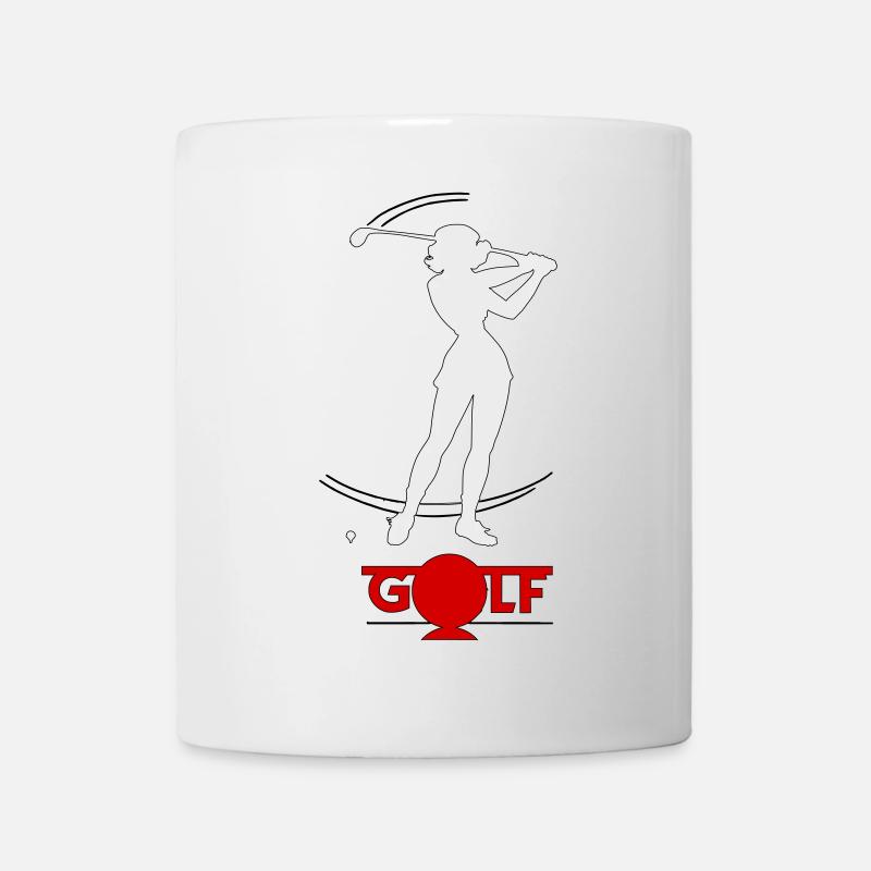 Golfeuse rétro - Mug blanc - blanc