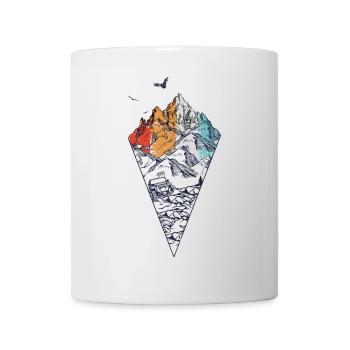 Prismatic Mountain Geometric Tee - Mug - white - Front