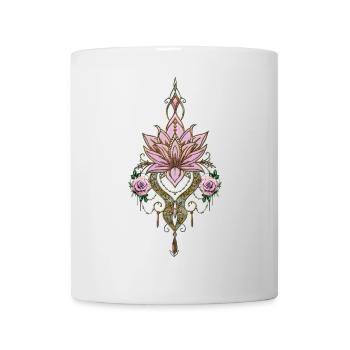 Schöne Lotusblume - Tasse - Weiß - Vorne