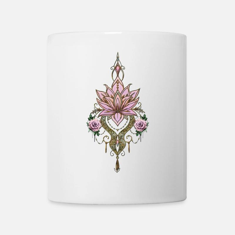 Schöne Lotusblume - Tasse - Weiß