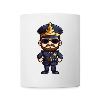 Policier - Mug blanc - blanc - Devant