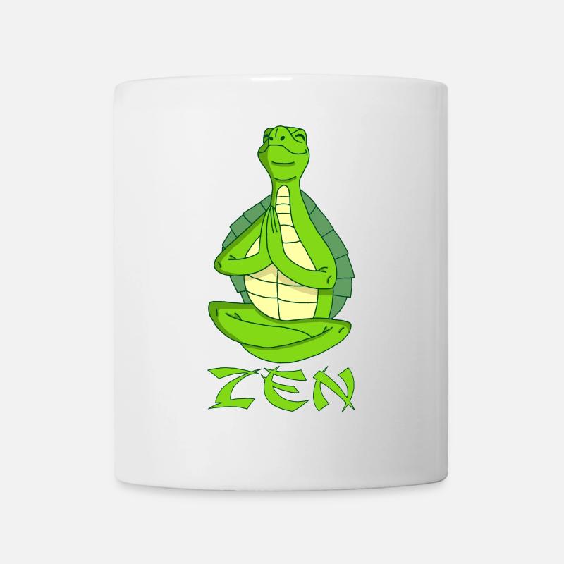 Tortue yogi - Mug blanc - blanc