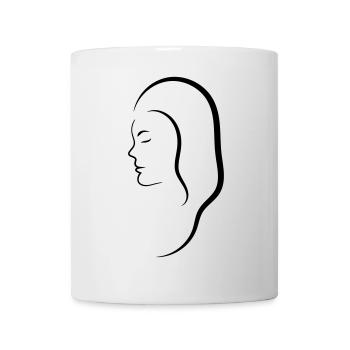 Head Woman - Mug - white - Front