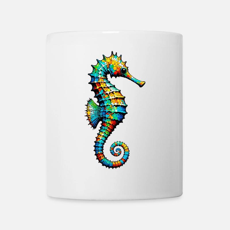 Seepferdchen - Tasse - Weiß
