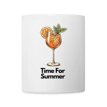 Orangen Cocktail mit Minze Illustration - Tasse - Weiß - Vorne