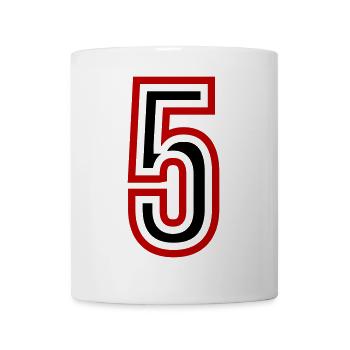 Maillot 5 années - Mug blanc - blanc - Devant