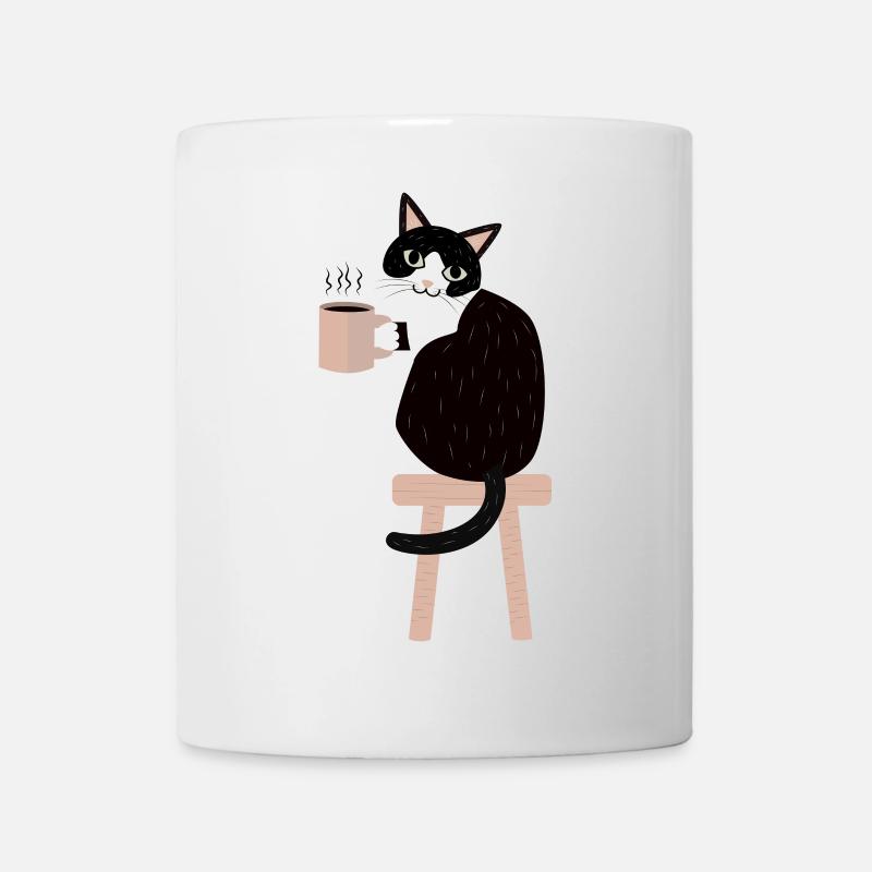 Coffee Break Cat - Mug - white