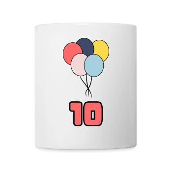 10. 10 YEARS. 10th ANNIVERSARY. 10 YEAR ANNIVERSARY. - Mug - white - Front