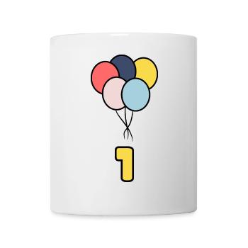 1. 1 YEAR. 1ST ANNIVERSARY. 1 YEAR ANNIVERSARY - Mug - white - Front