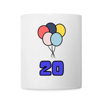 20. 20 YEARS. 20th ANNIVERSARY. 20 YEARS ANNIVERSARY. - Mug - white - Front