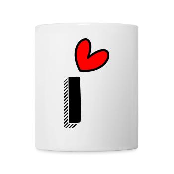 1. 1 Jahr. 1. JAHRESTAG. 1-JÄHRIGES JUBILÄUM - Tasse - Weiß - Vorne
