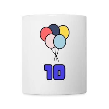 10. 10 YEARS. 10th ANNIVERSARY. 10 YEAR ANNIVERSARY. - Mug - white - Front