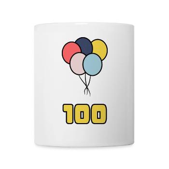100. 100 YEARS. 100th ANNIVERSARY. BIRTHDAY 100 - Mug - white - Front
