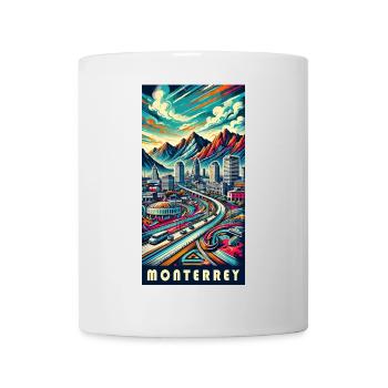 Monterrey Mexiko Stadt Reise Design - Tasse - Weiß - Vorne
