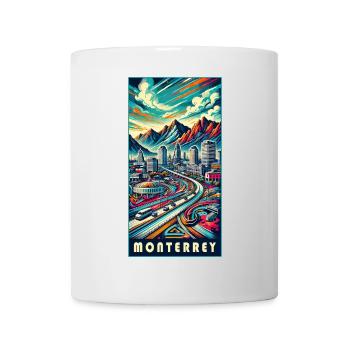 Monterrey Mexiko Stadt Reise Design - Tasse - Weiß - Vorne