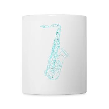 Saxophone Sketch - Mug - white - Front