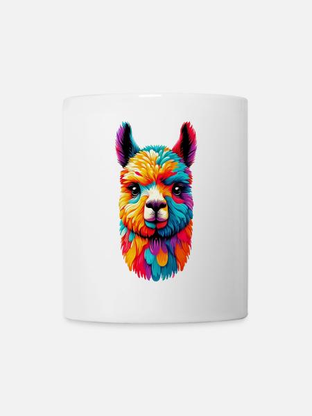 Alpaka - Tasse - Weiß