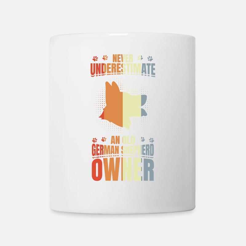 Schäferhund Opa - Tasse - Weiß