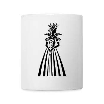 Majestätische Königin: Dein Symbol für Stärke - Tasse - Weiß - Vorne