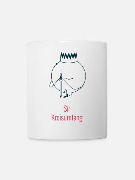 Sir Kreisumfang - Geometrie Humor - Kop/krus - hvid