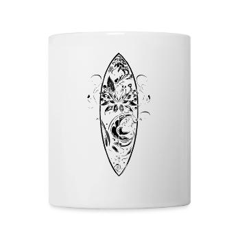 Surfboard Cartoon Look - Mug - white - Front