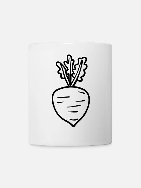 Karotte - Tasse - Weiß