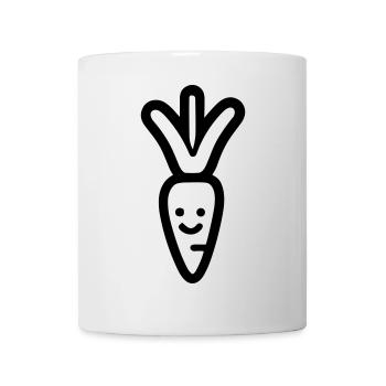 Carotte - Mug blanc - blanc - Devant