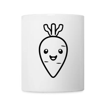 Karotte - Tasse - Weiß - Vorne