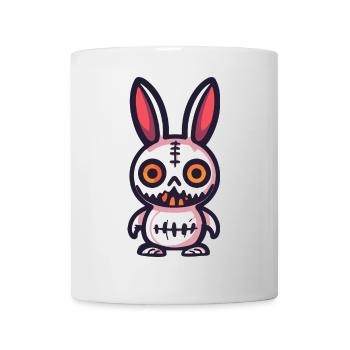 Lapin Halloween Bande dessinée Drôle - Mug blanc - blanc - Devant