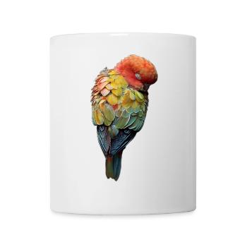 Perroquet - Mug blanc - blanc - Devant