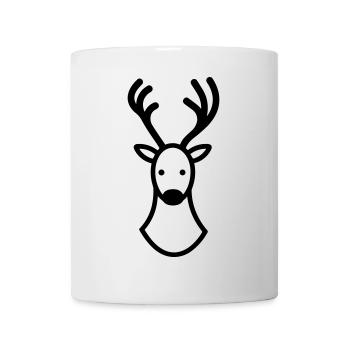 renne de noel - Mug blanc - blanc - Devant