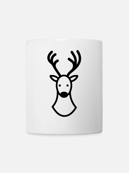 Weihnachtsrentiere - Tasse - Weiß