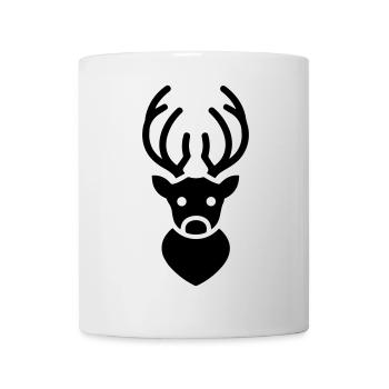 renne de noel - Mug blanc - blanc - Devant