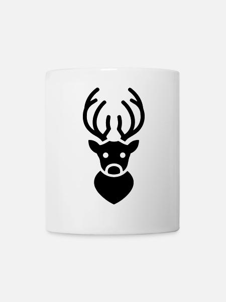 Weihnachtsrentiere - Tasse - Weiß