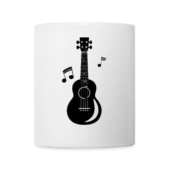 Ukulele - Tasse - Weiß - Vorne