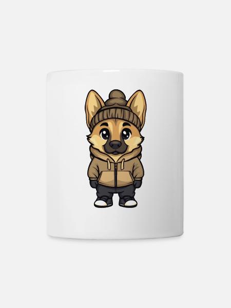 Schäferhund Hund Stylisch - Tasse - Weiß