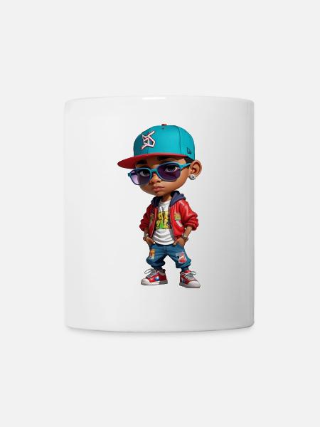 Urban Kid Coole Grafik - Tasse - Weiß
