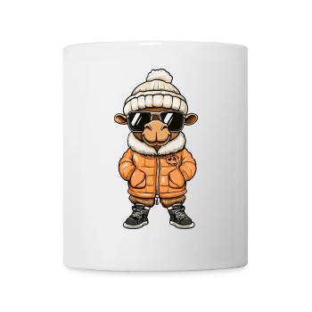 Kamel Winter - Tasse - Weiß - Vorne