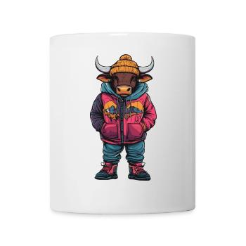 Mode d’hiver Taureau - Mug blanc - blanc - Devant